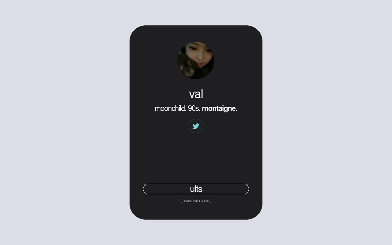 Carrd profile picture for @vai